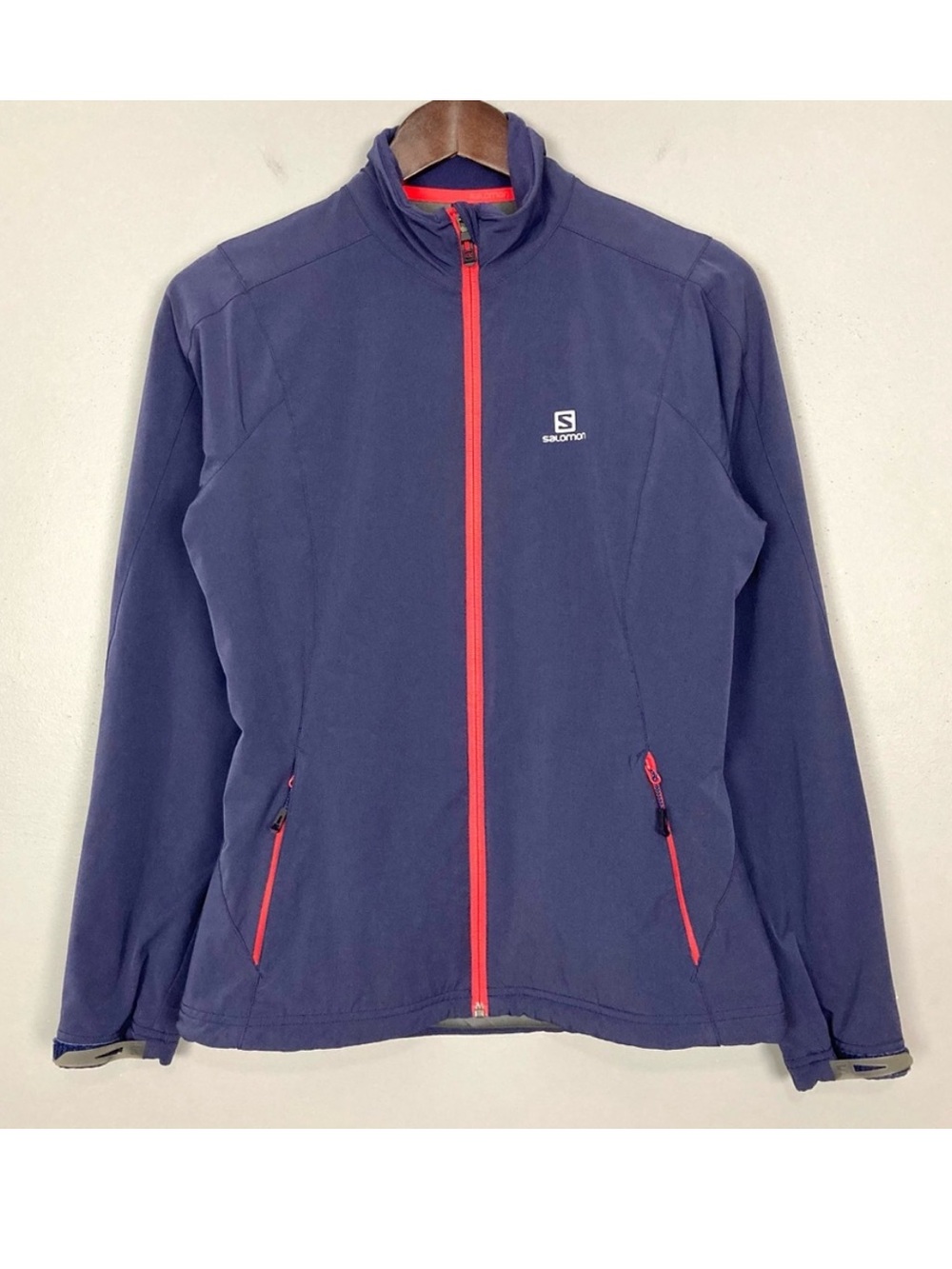Salomon ClimaWind Insulated Full-Zip Jacket Women’s Size S Zip Pockets Purple